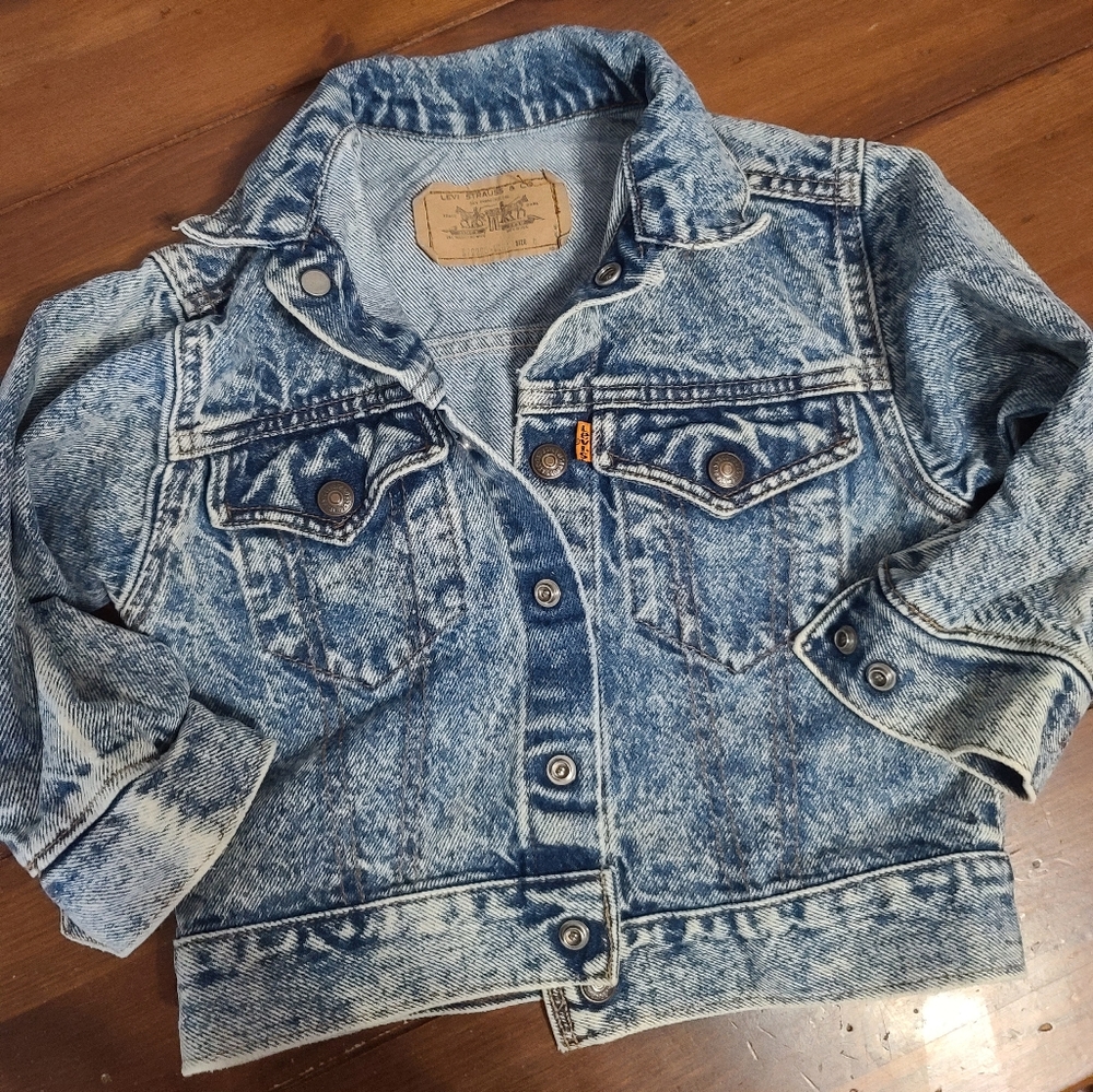 Little Levis Vintage Jean Jacket acid washed toddler